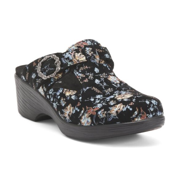 ALEGRIA Leather Selina Comfort Clogs - Picture 1 of 5